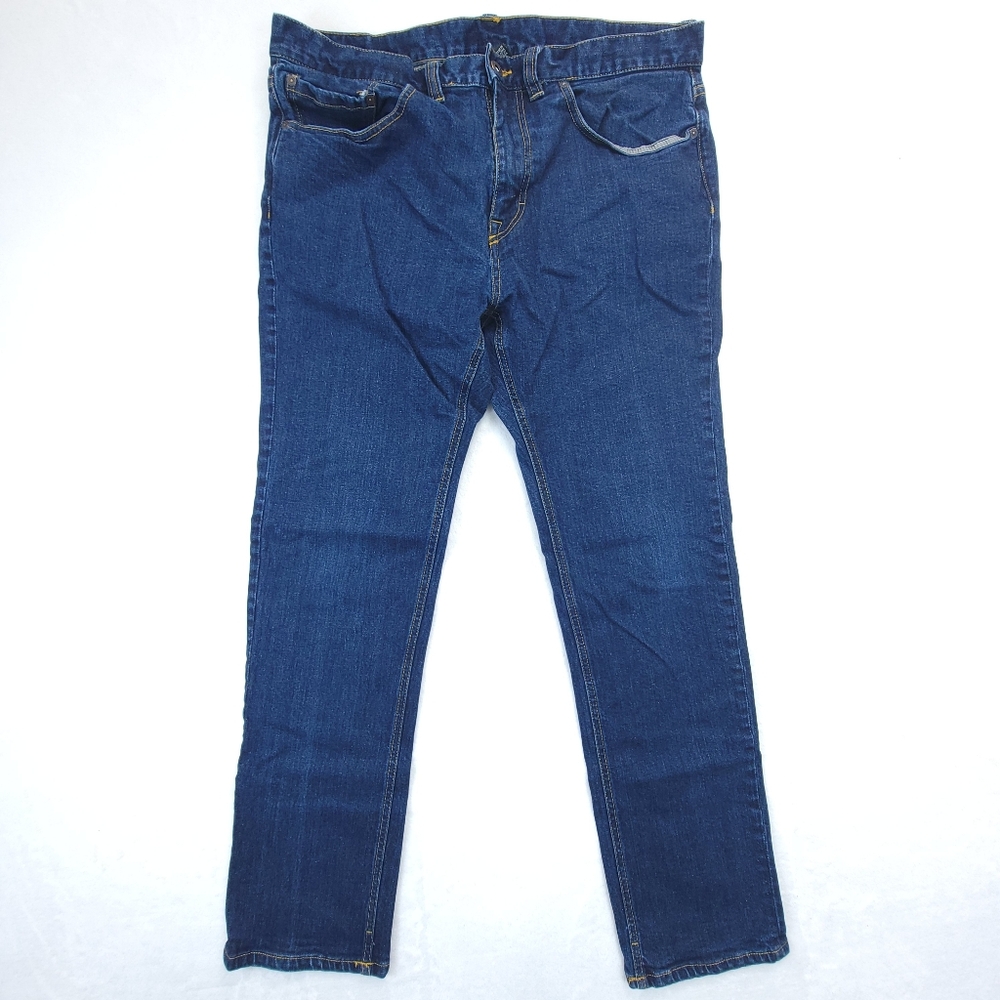 Prana Straight Leg Jeans Men’s Size 36x32 (35x29) Denim Dark Wash
